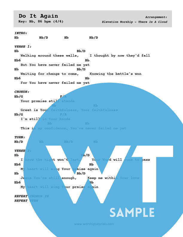 Do It Again - Elevation Worship - Worship Tutorials.
