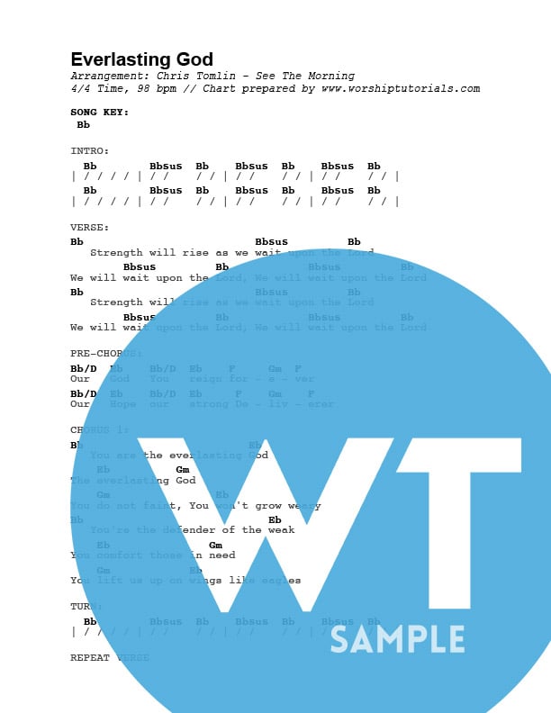 Our God Chris Tomlin Chord Chart